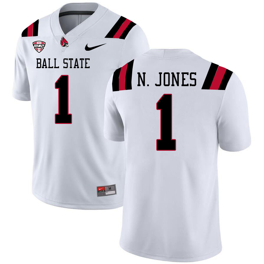 Nic Jones Ball State Jersey,Ball State Cardinals #1 Nic Jones Jersey Youth College-White